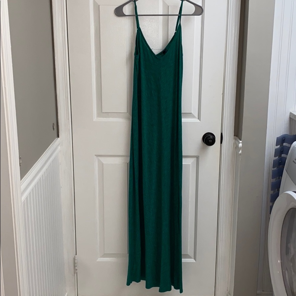 Kelly green maxi dress